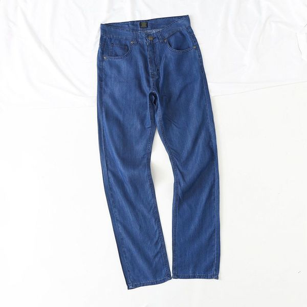 long jeans for men summer thin lyocell denim pants loose comfortable plus size outwear causal mid waist straight jeans, Blue
long jeans for men summer thin lyocell denim pants loose comfortable plus size outwear causal mid waist straight jeans, Blue