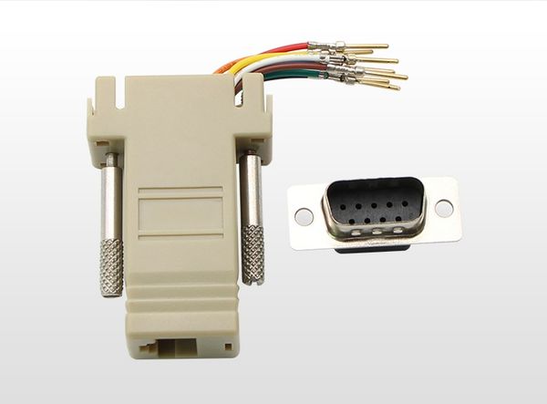 220pcs / серия db9 мужской rj45 женский rs232 мужскому модульный адаптер для компьютера
220pcs / серия db9 мужской rj45 женский rs232 мужскому модульный адаптер для компьютера