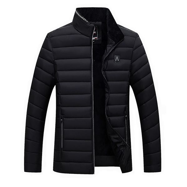 parkas men's warm soild stand collar winter zip coats outwear velvet cotton long sleeve spring autumn jacket drop shipping, Black
parkas men's warm soild stand collar winter zip coats outwear velvet cotton long sleeve spring autumn jacket drop shipping, Black