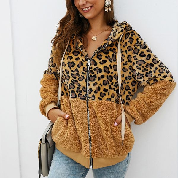 winter autumn leopard-print stitching jacket 2019 fashion women's casual jacket for women coats outwear female coat, Black;brown
winter autumn leopard-print stitching jacket 2019 fashion women's casual jacket for women coats outwear female coat, Black;brown