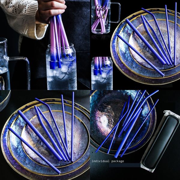 304 stainless steel temperature sensing discoloration metal straws milk coffee kitchen dining barware reusable straws set
304 stainless steel temperature sensing discoloration metal straws milk coffee kitchen dining barware reusable straws set