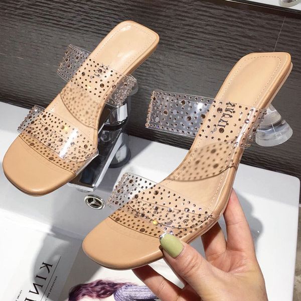 new women sandals diamond pvc jelly crystal heel transparent women perspex high heels summer sandals slippers pumps s, Black
new women sandals diamond pvc jelly crystal heel transparent women perspex high heels summer sandals slippers pumps s, Black
