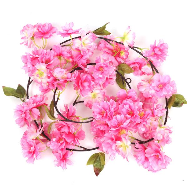 180cm silk sakura cherry blossom vine wedding arch decoration layout home party rattan wall hanging garland wreath fake flowers
180cm silk sakura cherry blossom vine wedding arch decoration layout home party rattan wall hanging garland wreath fake flowers