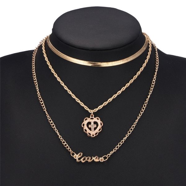 chokers necklaces for women wholesale girl statement multilayer hollow cross necklace love female jewelry boho heart flower choker, Golden;silver
chokers necklaces for women wholesale girl statement multilayer hollow cross necklace love female jewelry boho heart flower choker, Golden;silver