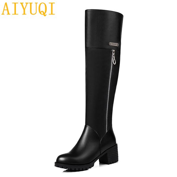 aiyuqi 2019new genuine leather women over knee boots,heels dress shoes woman luxury crystal, big size 42 43 women winter boots, Black
aiyuqi 2019new genuine leather women over knee boots,heels dress shoes woman luxury crystal, big size 42 43 women winter boots, Black