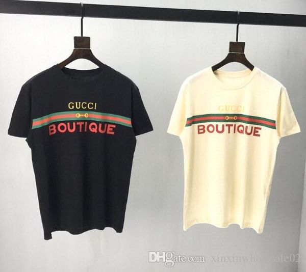 2020 european italian spring and summer latest casual letter print t-shirt men's designer fashion men and women luxury mixed cotton tee, White;black
2020 european italian spring and summer latest casual letter print t-shirt men's designer fashion men and women luxury mixed cotton tee, White;black