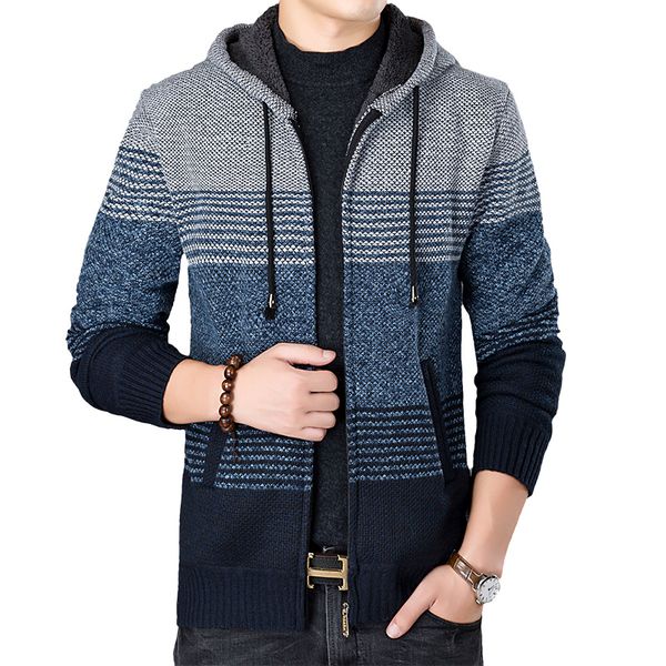 thick sweater coat men winter warm hooded cardigan clothes men cashmere wool liner fleece coats male striped sweaters x9219, White;black
thick sweater coat men winter warm hooded cardigan clothes men cashmere wool liner fleece coats male striped sweaters x9219, White;black
