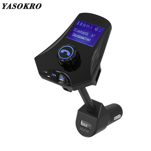 yasokro bluetooth car kit car mp3 audio player fm transmitter modulator 3.1a usb charger support aux in/out
yasokro bluetooth car kit car mp3 audio player fm transmitter modulator 3.1a usb charger support aux in/out