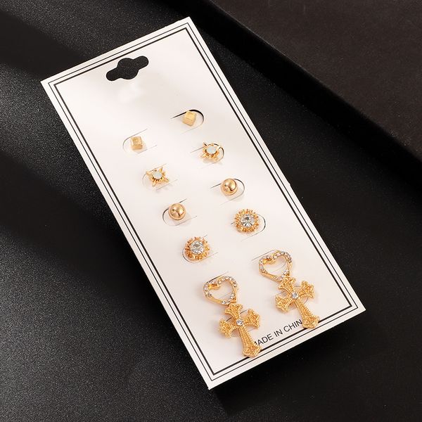 naizhu wedding accessories jewelry cross love earrings fashion alloy diamond stud earring set elegant and generous design, White
naizhu wedding accessories jewelry cross love earrings fashion alloy diamond stud earring set elegant and generous design, White