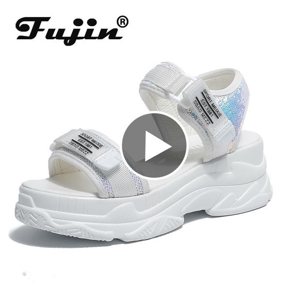 fujin high heeled sandals female summer 2020 women thick bottom shoes wedge with open toe platform summer women's sandals y200623, Black
fujin high heeled sandals female summer 2020 women thick bottom shoes wedge with open toe platform summer women's sandals y200623, Black