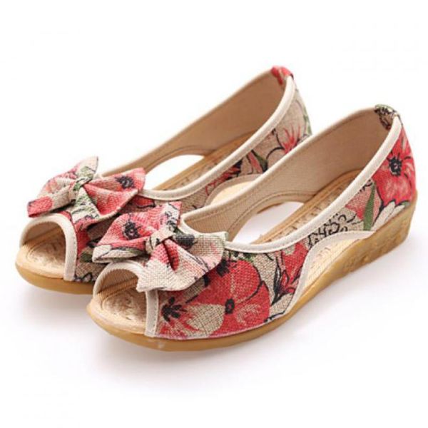 women sandals female flat cloth shoes woman summer wedge comfortable lady slip-on bow flats platform open toe round toe sandals, Black
women sandals female flat cloth shoes woman summer wedge comfortable lady slip-on bow flats platform open toe round toe sandals, Black