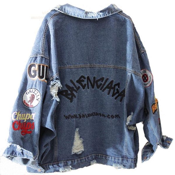 QNPQYX Harajuk рыхлой Denim Streetwear куртка женщин вышивка джинсы Coat Hip Hop Hole однобортный пиджак джинсы 2019 Женщины куртка C402
QNPQYX Harajuk рыхлой Denim Streetwear куртка женщин вышивка джинсы Coat Hip Hop Hole однобортный пиджак джинсы 2019 Женщины куртка C402