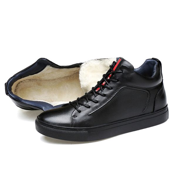 genuine leather shoes men winter shoes high casual leather sneakers men fashion boots cow moccasins loafers fur, Black
genuine leather shoes men winter shoes high casual leather sneakers men fashion boots cow moccasins loafers fur, Black