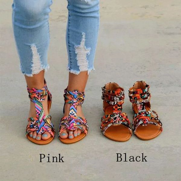 women summer sandals beach gladiator sandals flat heel bohemia plus size women summer shoes zipper closing shoes, Black
women summer sandals beach gladiator sandals flat heel bohemia plus size women summer shoes zipper closing shoes, Black