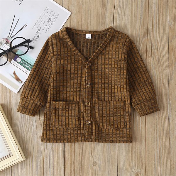 0-3y newborn baby kid jacket coat knitted sweater solid single breasted autumn outfit clothes, White
0-3y newborn baby kid jacket coat knitted sweater solid single breasted autumn outfit clothes, White