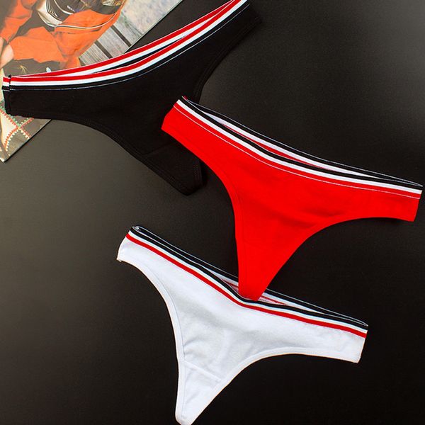 1pc fashion striped simple design sporty style soft cotton panties string thongs seamless briefs lingerie women underwear, Black;pink
1pc fashion striped simple design sporty style soft cotton panties string thongs seamless briefs lingerie women underwear, Black;pink