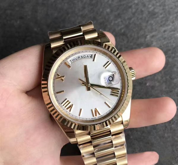 date new watch men daydate sapphire glass golden white watch crown automatic roman number president watches, Slivery;brown
date new watch men daydate sapphire glass golden white watch crown automatic roman number president watches, Slivery;brown