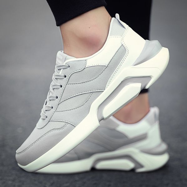 fashion men sneakers 2019 new breathable shoes men trainers mesh/leather outdoor casua vulcanized shoes tenis masculino, Black
fashion men sneakers 2019 new breathable shoes men trainers mesh/leather outdoor casua vulcanized shoes tenis masculino, Black