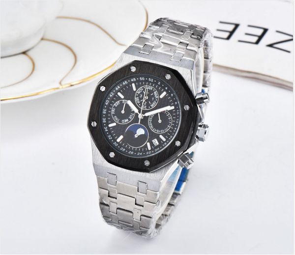 men watch luxe 4 small dial sapphire stainless steel quartz movement men's watches relogio men casual business wristwatches 02, Slivery;brown
men watch luxe 4 small dial sapphire stainless steel quartz movement men's watches relogio men casual business wristwatches 02, Slivery;brown