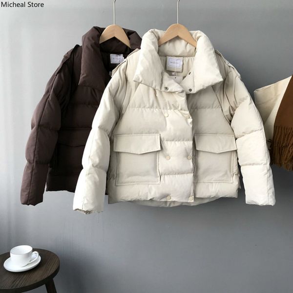 women's down & parkas 2021 woman coat doble breasted jacket female outerwear cotton-padded slim bread winter women, Black
women's down & parkas 2021 woman coat doble breasted jacket female outerwear cotton-padded slim bread winter women, Black