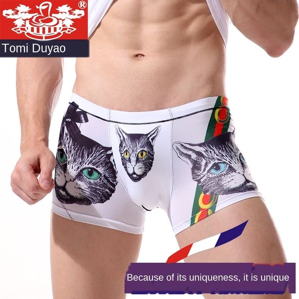 ice silk men's underwear printing cat boxer pants ultra-thin elastic large size underwear fashion, Black;white
ice silk men's underwear printing cat boxer pants ultra-thin elastic large size underwear fashion, Black;white
