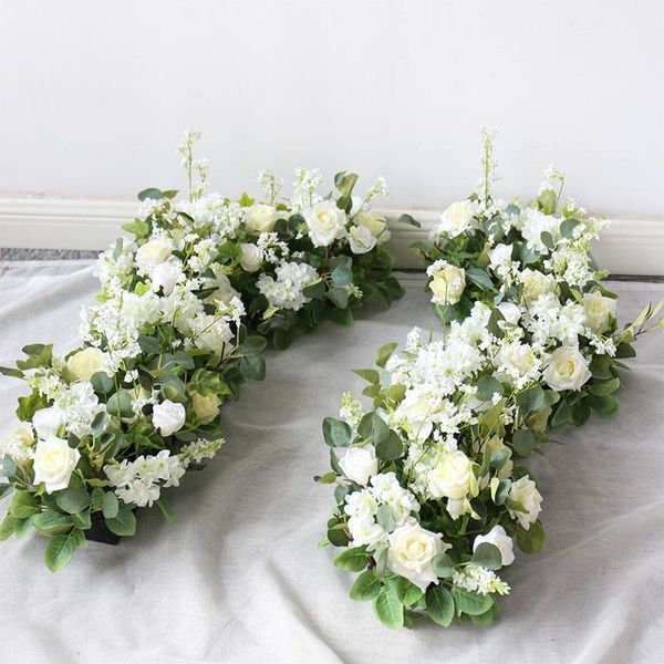 2pcs 50cm creative luxury artificial flower row runner table home decor for wedding backdrop party white green leaf flower wall
2pcs 50cm creative luxury artificial flower row runner table home decor for wedding backdrop party white green leaf flower wall
