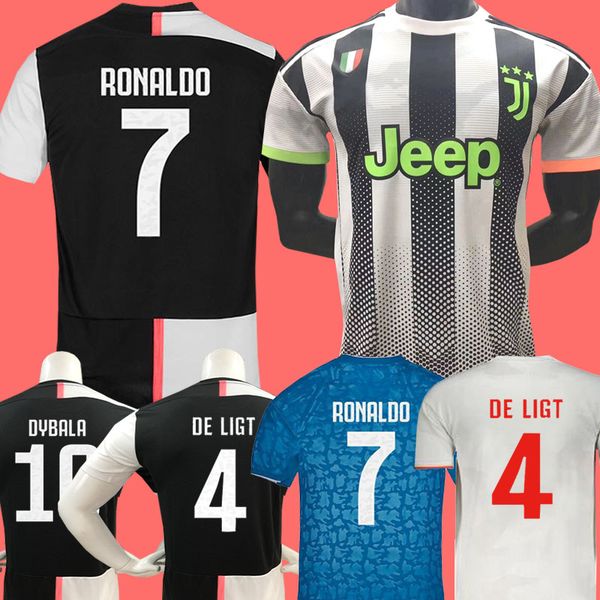 

2019 ronaldo juventu occer jer ey 2020 juve kid home away de ligt dybala higuain buffon cami eta futbol cami a maillot football hirt, Black;yellow