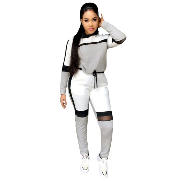women's casual color splicing mesh stitching long sleeve shirt and long pants sports running set fashion 2pcs jogging tracksuit, Black;blue
women's casual color splicing mesh stitching long sleeve shirt and long pants sports running set fashion 2pcs jogging tracksuit, Black;blue