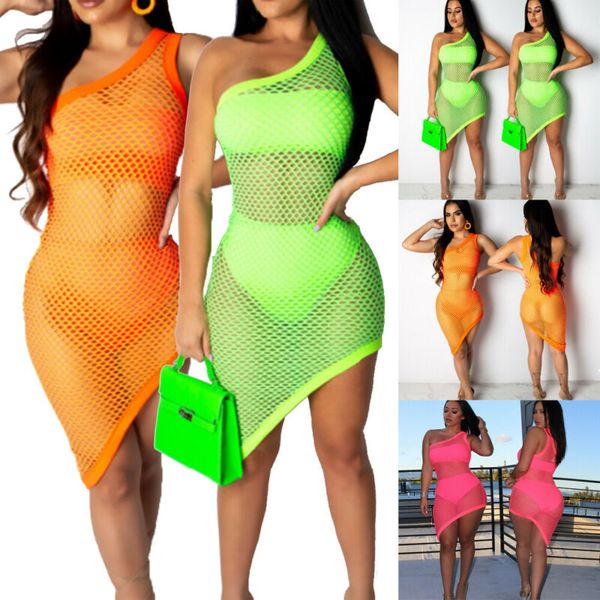 women sheer mesh bikini cover up swimwear swimsuit bathing summer beach dress, White;black
women sheer mesh bikini cover up swimwear swimsuit bathing summer beach dress, White;black