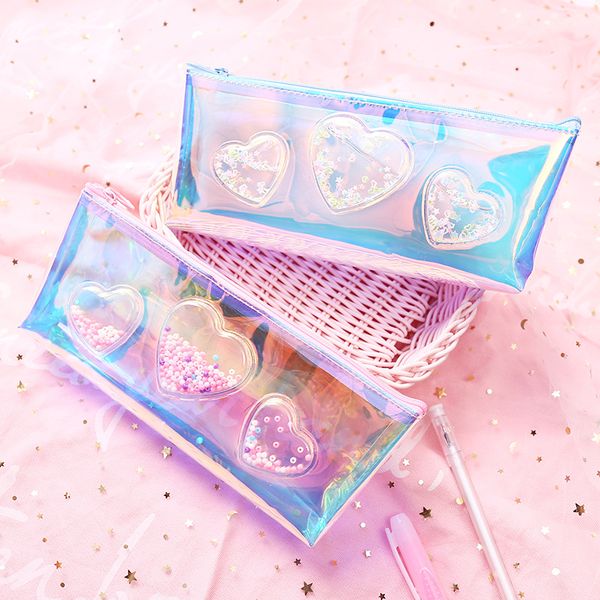 ins laser pen bag transparent makeup cosmetic bags pencil case travel storage bag pouch school supplies
ins laser pen bag transparent makeup cosmetic bags pencil case travel storage bag pouch school supplies
