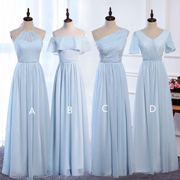 sky blue women long dresses for wedding party 2020 beach bridesmaid dress pleated maxi dresses, White;pink
sky blue women long dresses for wedding party 2020 beach bridesmaid dress pleated maxi dresses, White;pink
