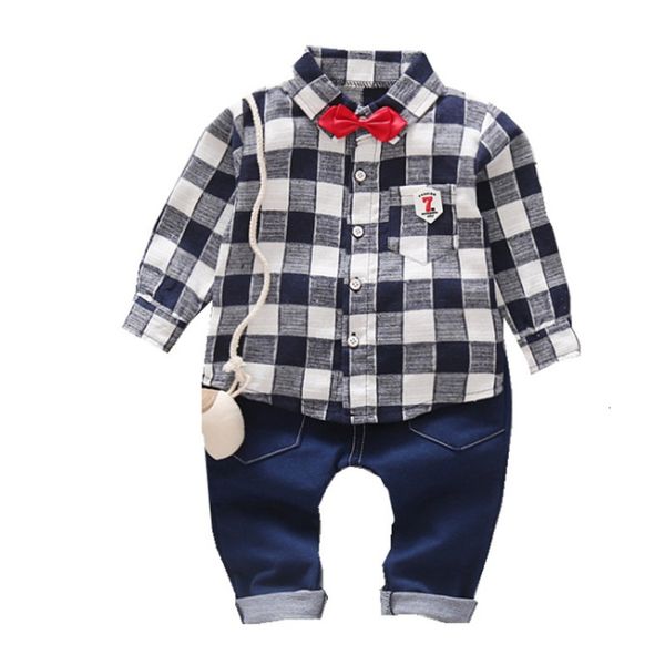 весна осень детская одежда костюм дети мальчики plaid отворотом рубашки брюки 2pcs / комплекты малышей повседневная одежда для новорожденных, White
весна осень детская одежда костюм дети мальчики plaid отворотом рубашки брюки 2pcs / комплекты малышей повседневная одежда для новорожденных, White