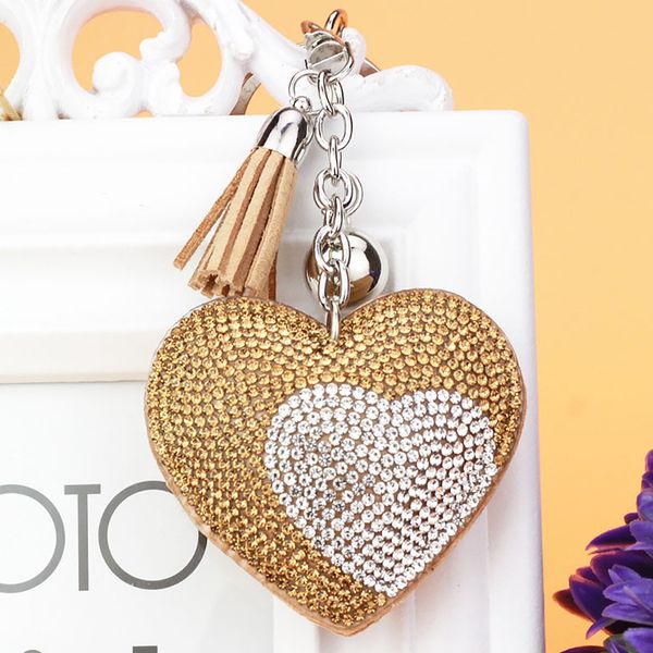 two-tone heart key chains with leather tassel fashion girl rhinestone keychain women key car bag pendants jewelry accessories, Silver
two-tone heart key chains with leather tassel fashion girl rhinestone keychain women key car bag pendants jewelry accessories, Silver