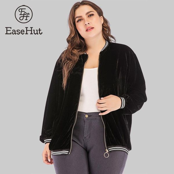 easehut contrast striped bomber jacket women plus size 4xl velvet zipper long sleeve coat female loose casual outerwear 2018, Black;brown
easehut contrast striped bomber jacket women plus size 4xl velvet zipper long sleeve coat female loose casual outerwear 2018, Black;brown