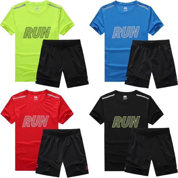 running sets men shorts+tshirt two-piece sportswear gym clothing sport suit fitness basketball tennis soccer training tracksuits, Black;blue
running sets men shorts+tshirt two-piece sportswear gym clothing sport suit fitness basketball tennis soccer training tracksuits, Black;blue