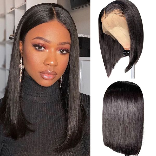 2020 13x5 lace front human hair wigs 150% density brazilian straight bob lace frontal wig for women remy princess hair wigs, Black
2020 13x5 lace front human hair wigs 150% density brazilian straight bob lace frontal wig for women remy princess hair wigs, Black