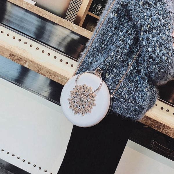 round evening clutch luxury diamond sunflower party bag, chain clutch
round evening clutch luxury diamond sunflower party bag, chain clutch