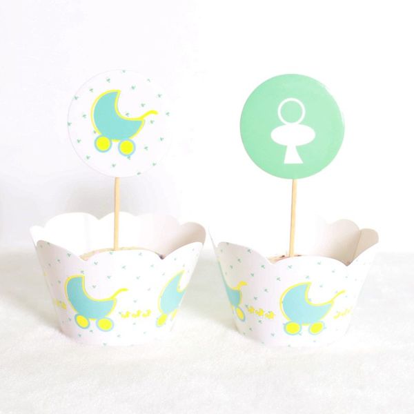 24pcs=12 wrappers+12 ers baby carriage cupcake wrapper er kids favors birthday wedding dessert decoration
24pcs=12 wrappers+12 ers baby carriage cupcake wrapper er kids favors birthday wedding dessert decoration
