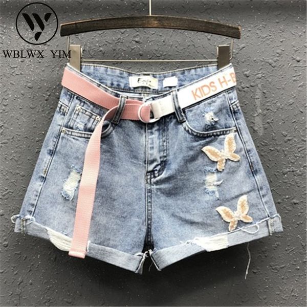 women's shorts summer denim women loose plus size high waist hole jeans female fashion beaded a-line wide leg short pants, White;black
women's shorts summer denim women loose plus size high waist hole jeans female fashion beaded a-line wide leg short pants, White;black