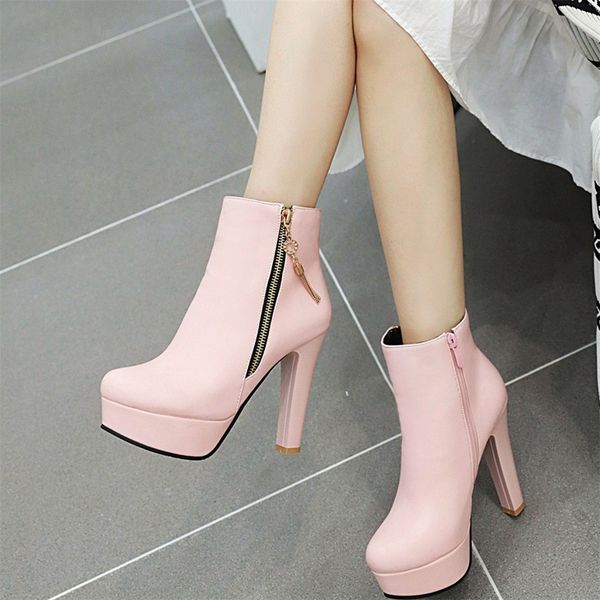 high heel boots woman winter tassel platform boots female quality leather thin heel ladies height increasing booties, Black
high heel boots woman winter tassel platform boots female quality leather thin heel ladies height increasing booties, Black