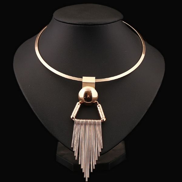 fashion statement geometric necklace women mother gold color tassel collar chokers alloy necklaces party wedding birthday gifts, Golden;silver
fashion statement geometric necklace women mother gold color tassel collar chokers alloy necklaces party wedding birthday gifts, Golden;silver