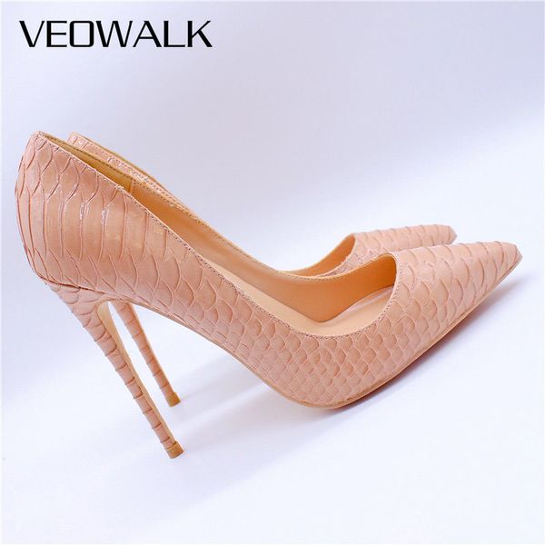 veowalk desnudo embrossed cocodrilo mujeres tacones damas de punta de moda bombas resbalón en la mujer zapatos de fiesta, Black
veowalk desnudo embrossed cocodrilo mujeres tacones damas de punta de moda bombas resbalón en la mujer zapatos de fiesta, Black