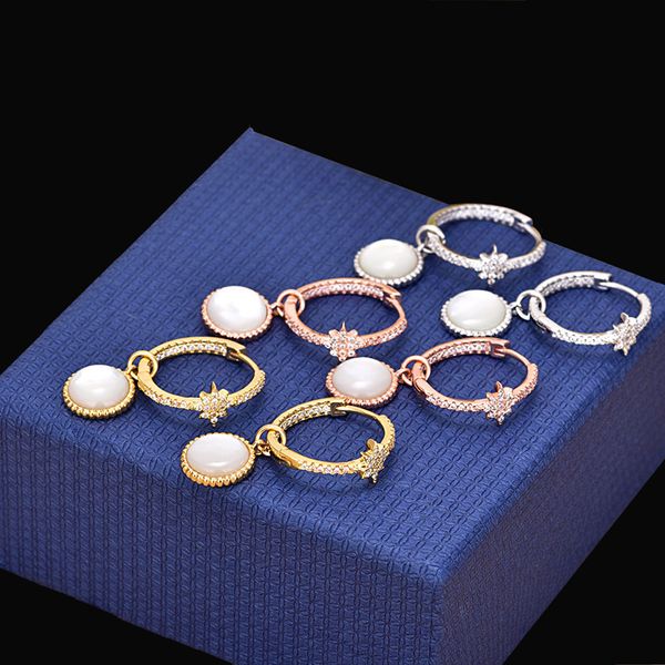 charm fashion micro mosaic + zircon star hoop earrings with shell pendant dual used for women jewelry, Golden
charm fashion micro mosaic + zircon star hoop earrings with shell pendant dual used for women jewelry, Golden