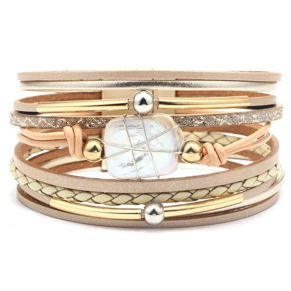 vintage multiple layer leather bracelet for women men beads alloy braided wrap bracelets bangle femme statement jewelry, Black
vintage multiple layer leather bracelet for women men beads alloy braided wrap bracelets bangle femme statement jewelry, Black