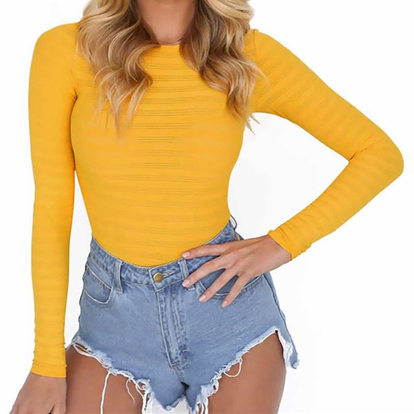 new fashionable women solid color stretchy slim rompers long sleeve o-neck ladies skinny body jumpsuit for female, Black;white
new fashionable women solid color stretchy slim rompers long sleeve o-neck ladies skinny body jumpsuit for female, Black;white