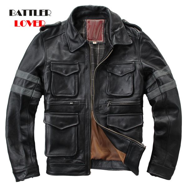 2020 black men genuine cow leather jacket plus size xxxl homme thick cowhide winter russian slim fit men's casual leather coat
2020 black men genuine cow leather jacket plus size xxxl homme thick cowhide winter russian slim fit men's casual leather coat