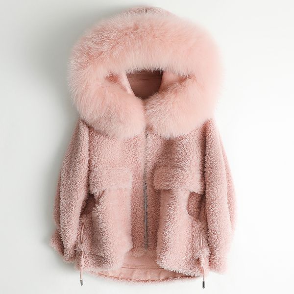 tcyeek real fur coat female pink fur hooded sheep shearing jacket women clothes 2019 korean vintage 100% wool hiver 968, Black
tcyeek real fur coat female pink fur hooded sheep shearing jacket women clothes 2019 korean vintage 100% wool hiver 968, Black