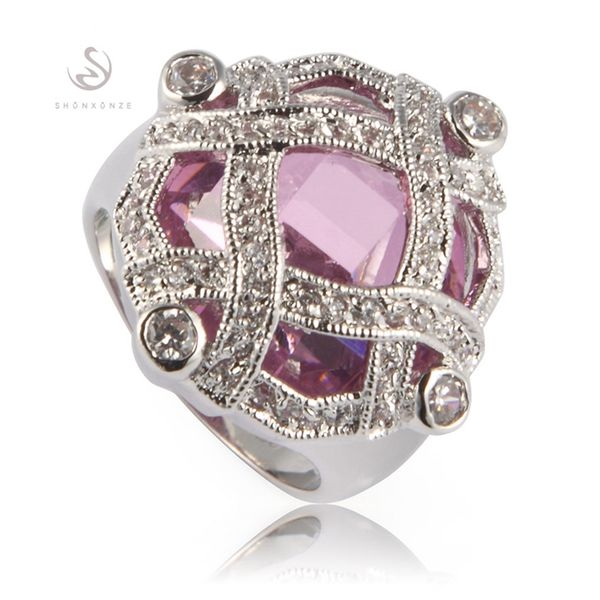 shunxunze favourite sell engagement wedding rings jewelry & accessories for women pink cubic zirconia rhodium plated r516 size 6 - 12, Silver
shunxunze favourite sell engagement wedding rings jewelry & accessories for women pink cubic zirconia rhodium plated r516 size 6 - 12, Silver