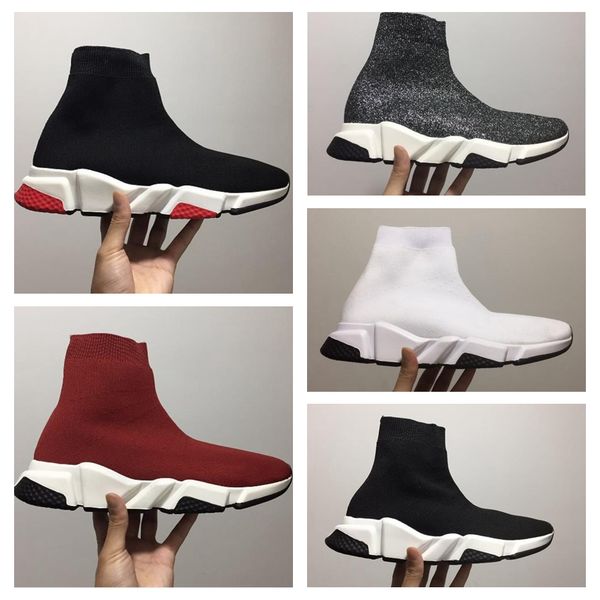 new designer shoes speed sock sneakers stretch mesh high boots for mens womens black white red glitter runner flat trainers us5-12
new designer shoes speed sock sneakers stretch mesh high boots for mens womens black white red glitter runner flat trainers us5-12