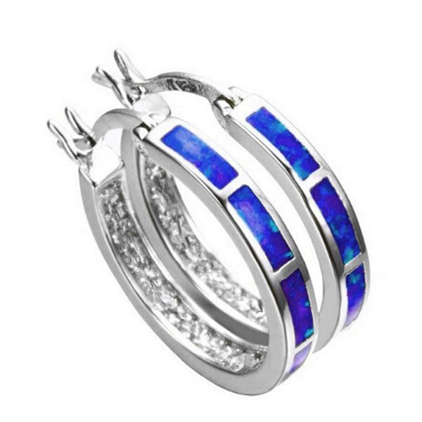 fashionable new hoop earrings temperament female models inlaid zircon opal ear jewelry, Silver
fashionable new hoop earrings temperament female models inlaid zircon opal ear jewelry, Silver